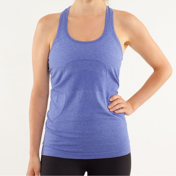 lululemon athletica Tops - Lululemon Run Swiftly Tech Racerback Blue 10